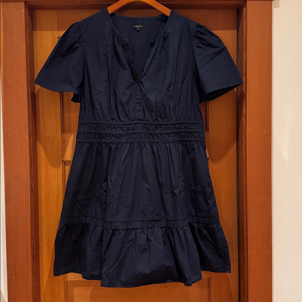Quince 100% Organic Cotton Poplin Tiered Mini Dress, NWOT , Various - Picture 6 of 9